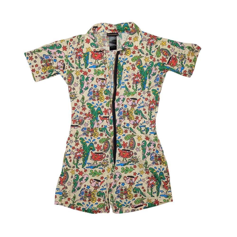Nooworks Bug Out Shortalls Women's XS Jumpsuit Boho Twee Festival